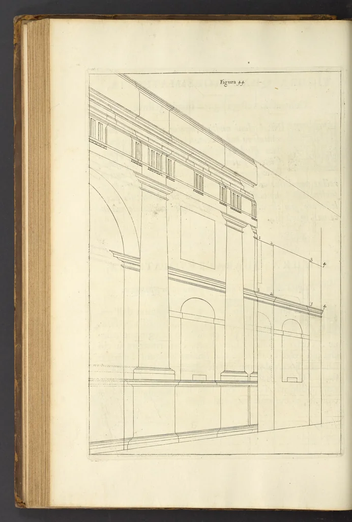 An illustration from Perspectiva pictorum et architectorum, 1693, leaf 105