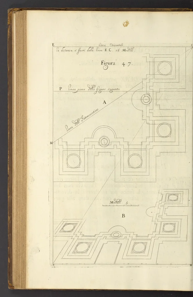 An illustration from Perspectiva pictorum et architectorum, 1693, leaf 111
