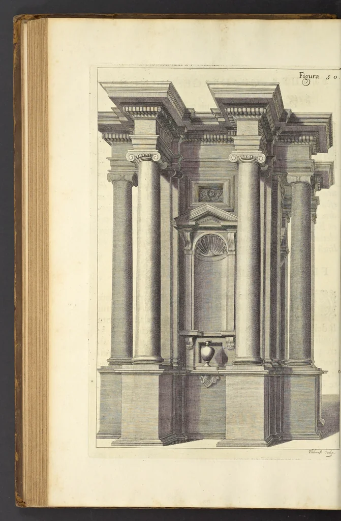 An illustration from Perspectiva pictorum et architectorum, 1693, leaf 117