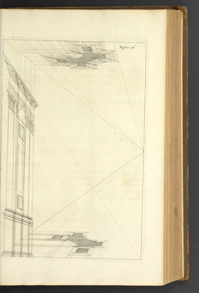 An illustration from Perspectiva pictorum et architectorum, 1693, leaf 132