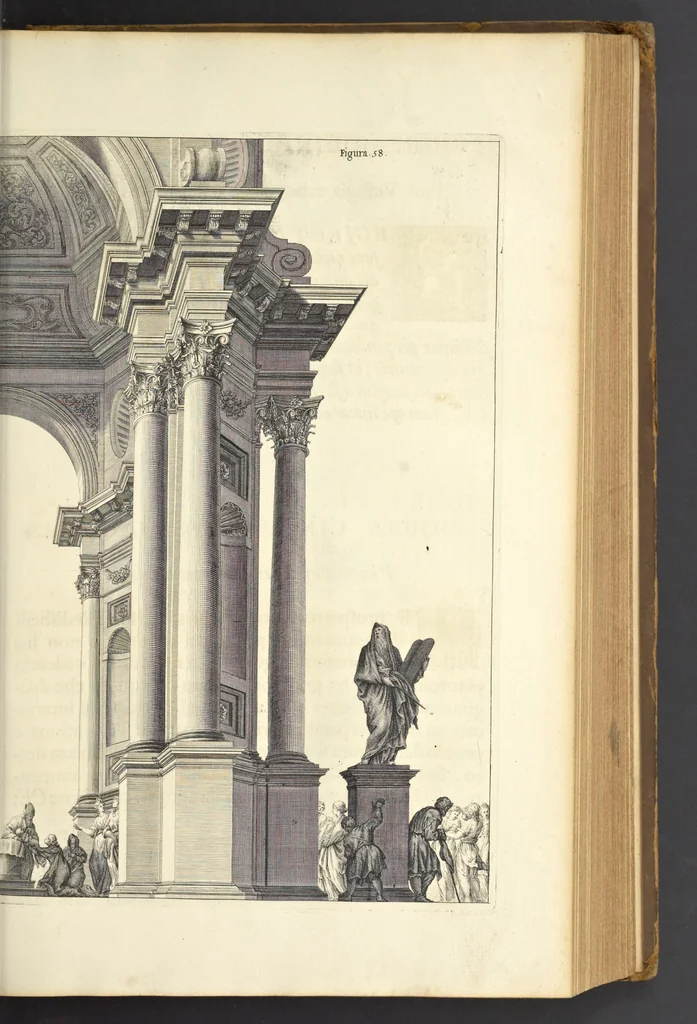 An illustration from Perspectiva pictorum et architectorum, 1693, leaf 136