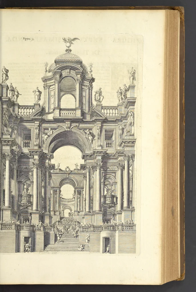 An illustration from Perspectiva pictorum et architectorum, 1693, leaf 162