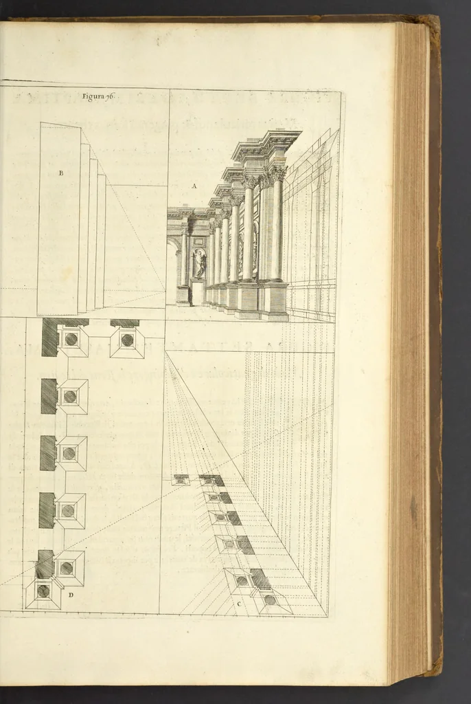 An illustration from Perspectiva pictorum et architectorum, 1693, leaf 172