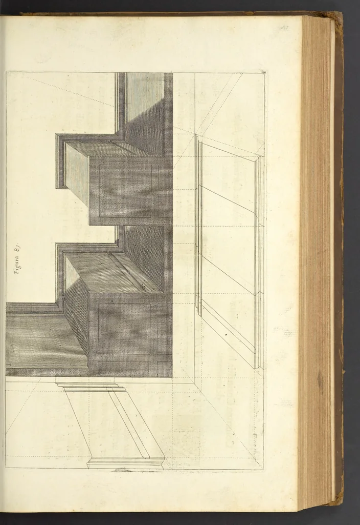 An illustration from Perspectiva pictorum et architectorum, 1693, leaf 182