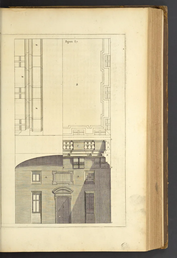 An illustration from Perspectiva pictorum et architectorum, 1693, leaf 194