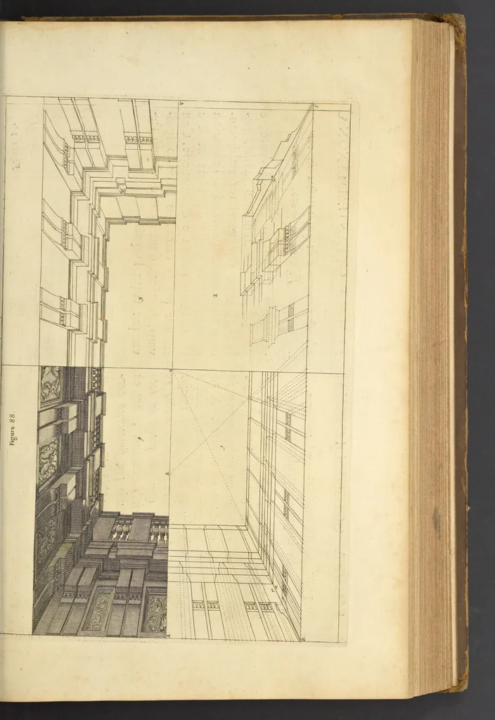 An illustration from Perspectiva pictorum et architectorum, 1693, leaf 196