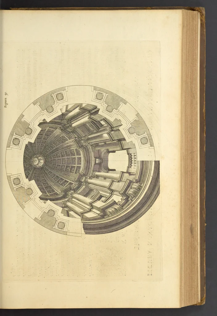 An illustration from Perspectiva pictorum et architectorum, 1693, leaf 202