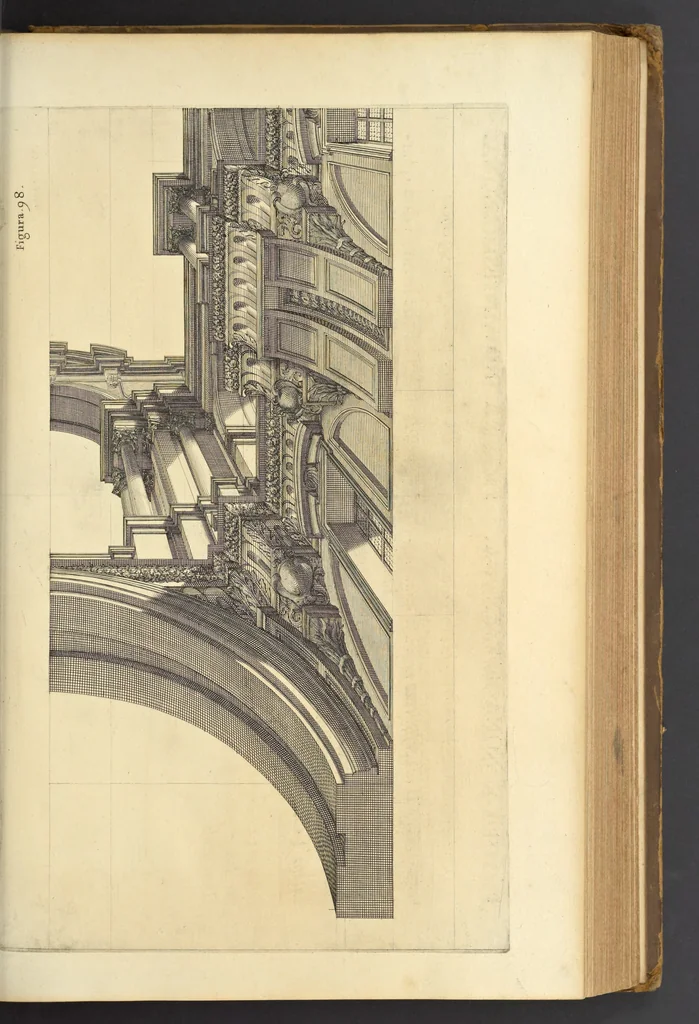 An illustration from Perspectiva pictorum et architectorum, 1693, leaf 216