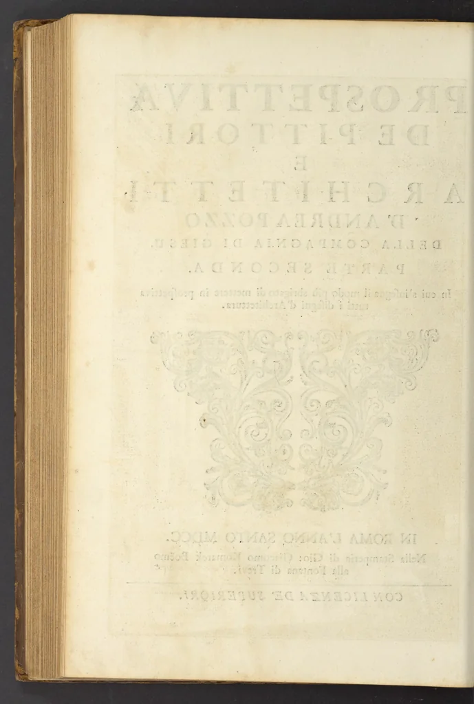 An illustration from Perspectiva pictorum et architectorum, 1693, leaf 231