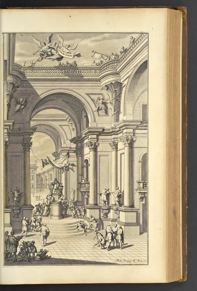 An illustration from Perspectiva pictorum et architectorum, 1693, leaf 232