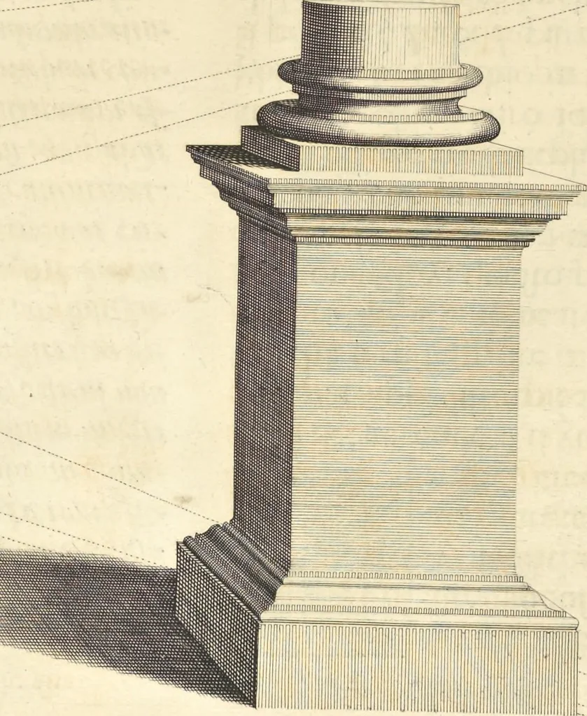 An illustration from Perspectiva pictorum et architectorum, 1693, leaf 282