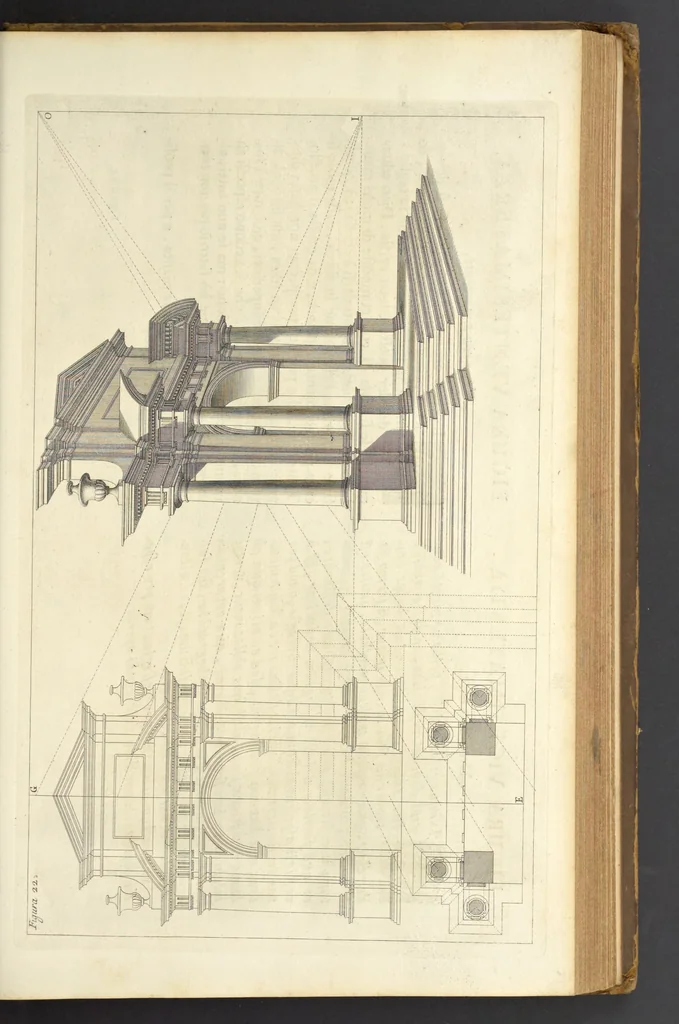 An illustration from Perspectiva pictorum et architectorum, 1693, leaf 292