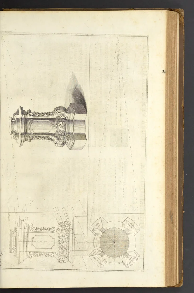 An illustration from Perspectiva pictorum et architectorum, 1693, leaf 296