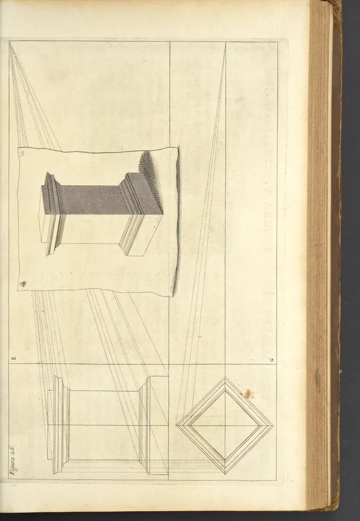 An illustration from Perspectiva pictorum et architectorum, 1693, leaf 300