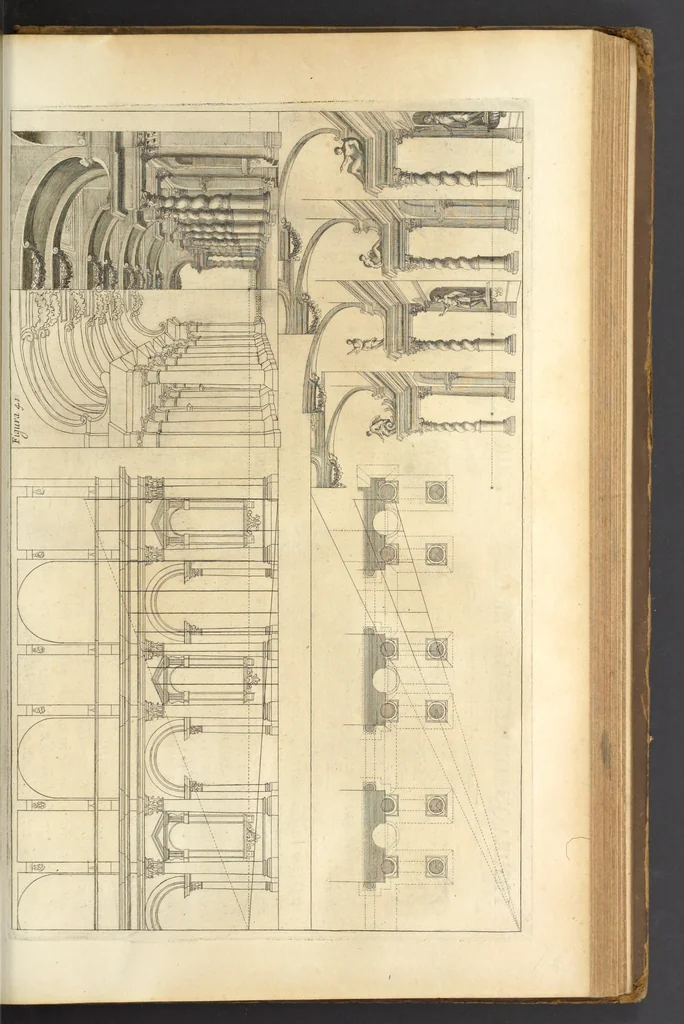 An illustration from Perspectiva pictorum et architectorum, 1693, leaf 330