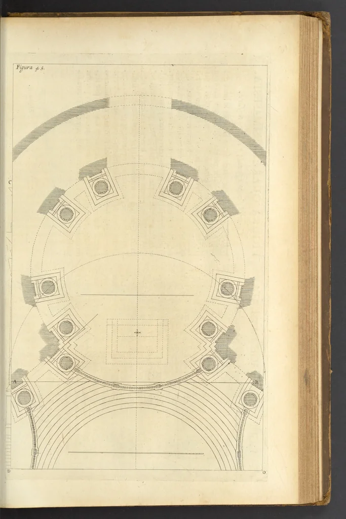 An illustration from Perspectiva pictorum et architectorum, 1693, leaf 338