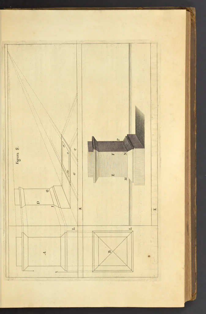 An illustration from Perspectiva pictorum et architectorum, 1693, leaf 34