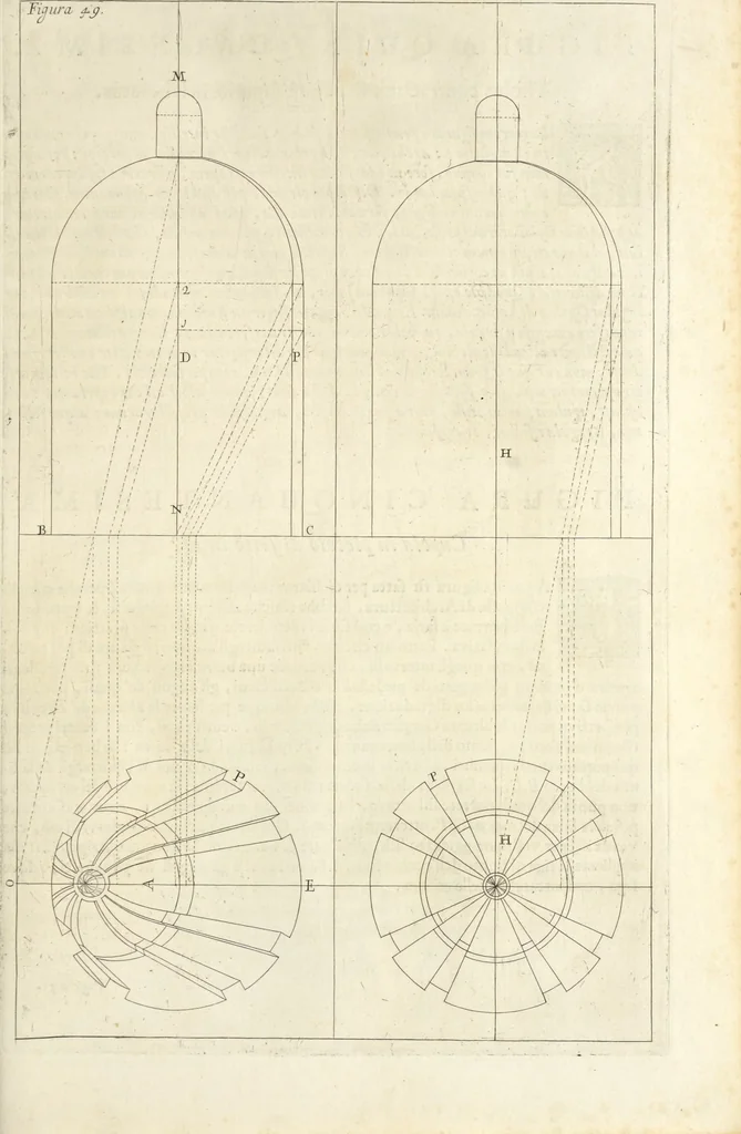 An illustration from Perspectiva pictorum et architectorum, 1693, leaf 346