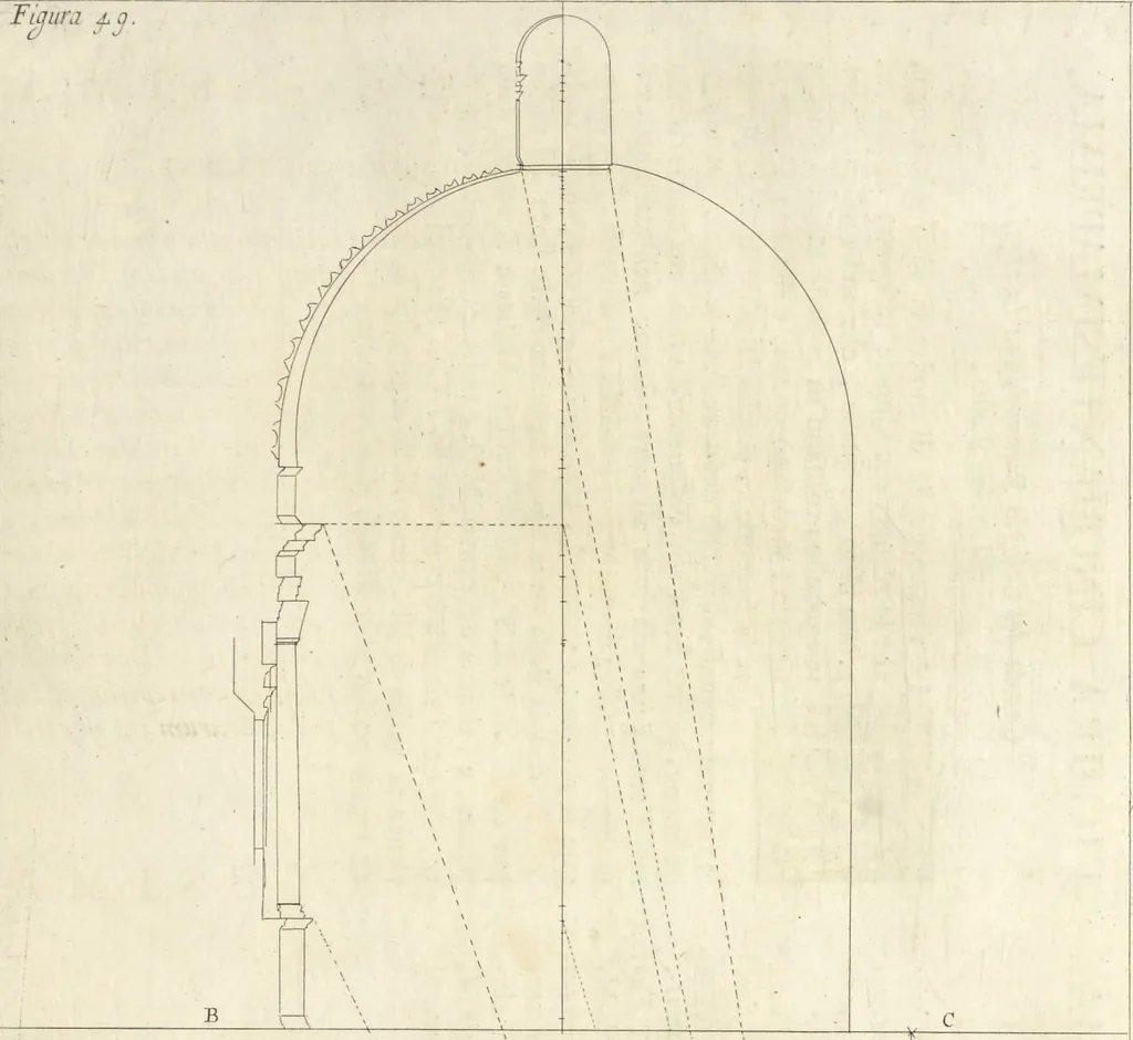 An illustration from Perspectiva pictorum et architectorum, 1693, leaf 348