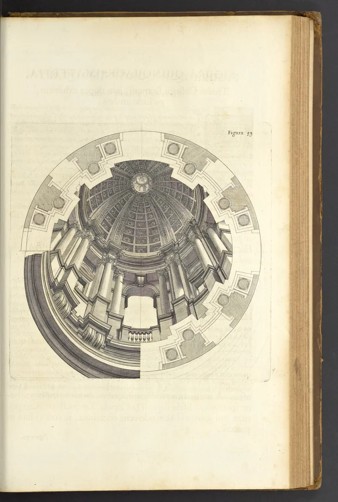 An illustration from Perspectiva pictorum et architectorum, 1693, leaf 354