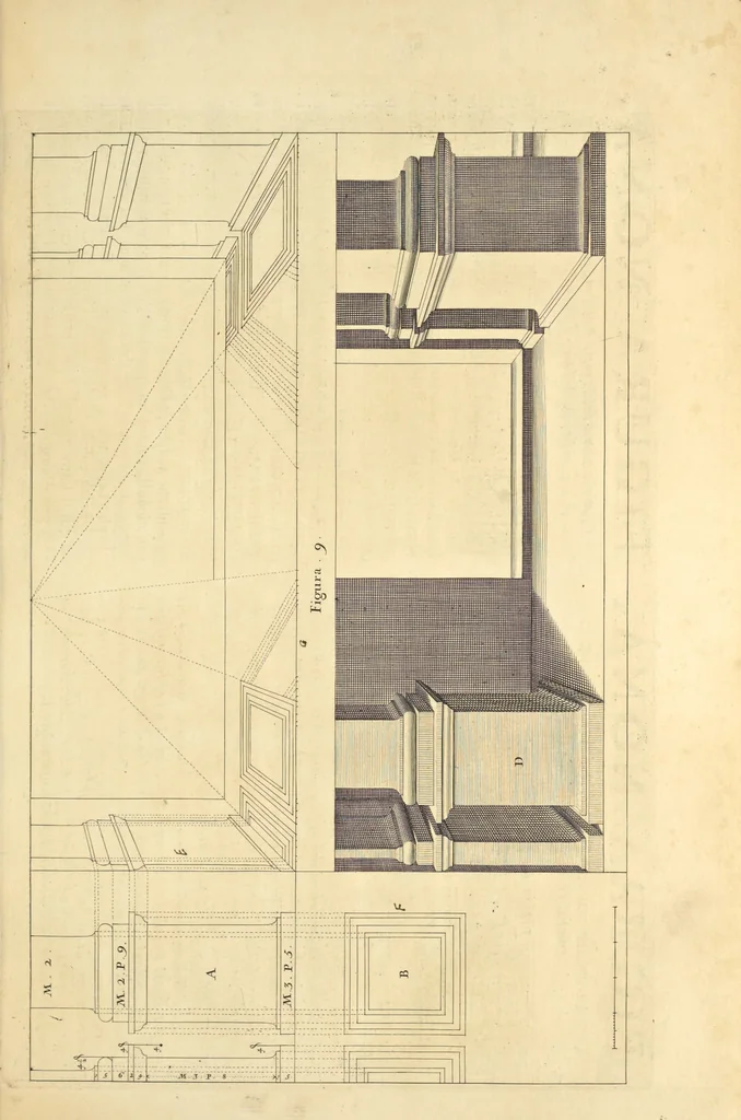 An illustration from Perspectiva pictorum et architectorum, 1693, leaf 36