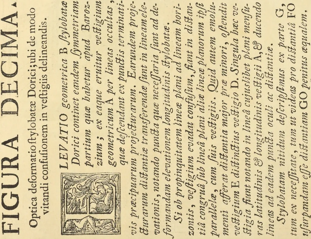 An illustration from Perspectiva pictorum et architectorum, 1693, leaf 37