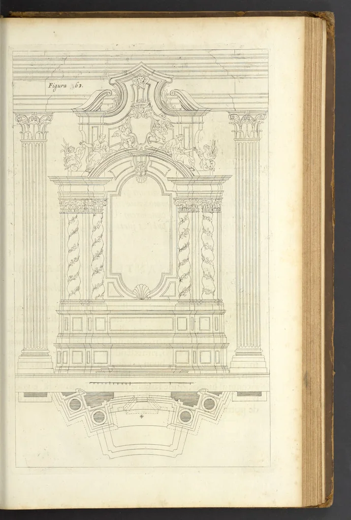 An illustration from Perspectiva pictorum et architectorum, 1693, leaf 374