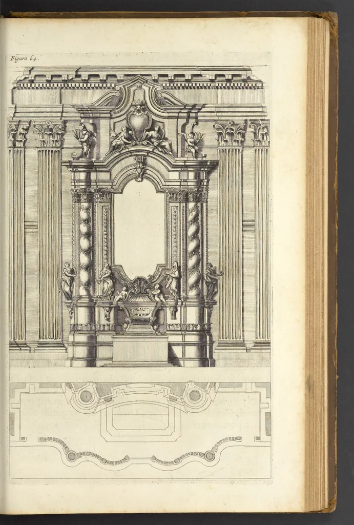 An illustration from Perspectiva pictorum et architectorum, 1693, leaf 376