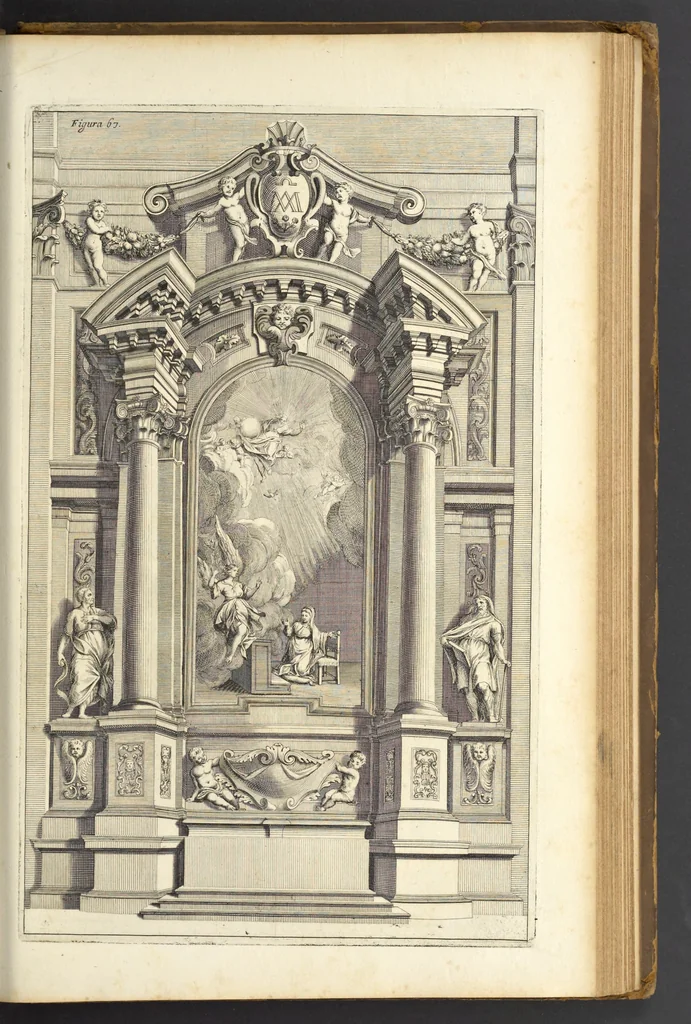 An illustration from Perspectiva pictorum et architectorum, 1693, leaf 382