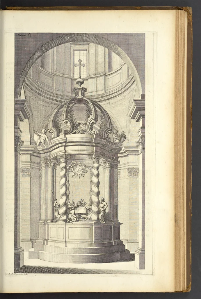 An illustration from Perspectiva pictorum et architectorum, 1693, leaf 386