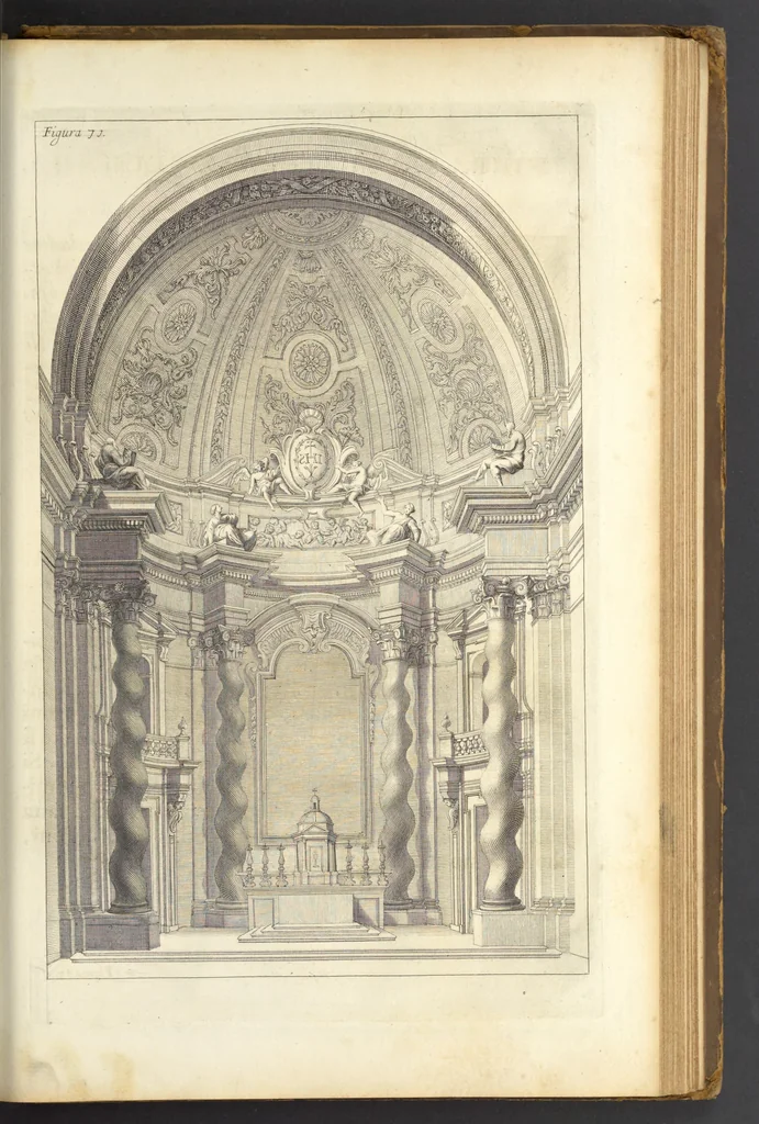 An illustration from Perspectiva pictorum et architectorum, 1693, leaf 390
