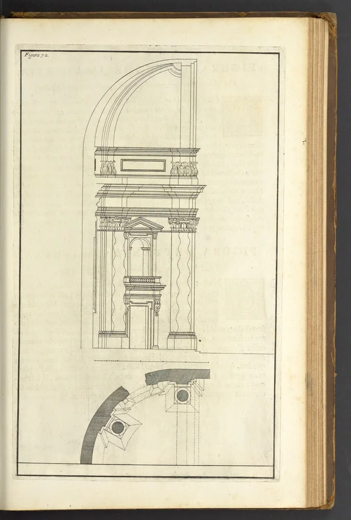 An illustration from Perspectiva pictorum et architectorum, 1693, leaf 392
