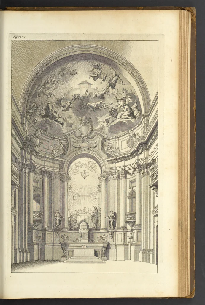 An illustration from Perspectiva pictorum et architectorum, 1693, leaf 394