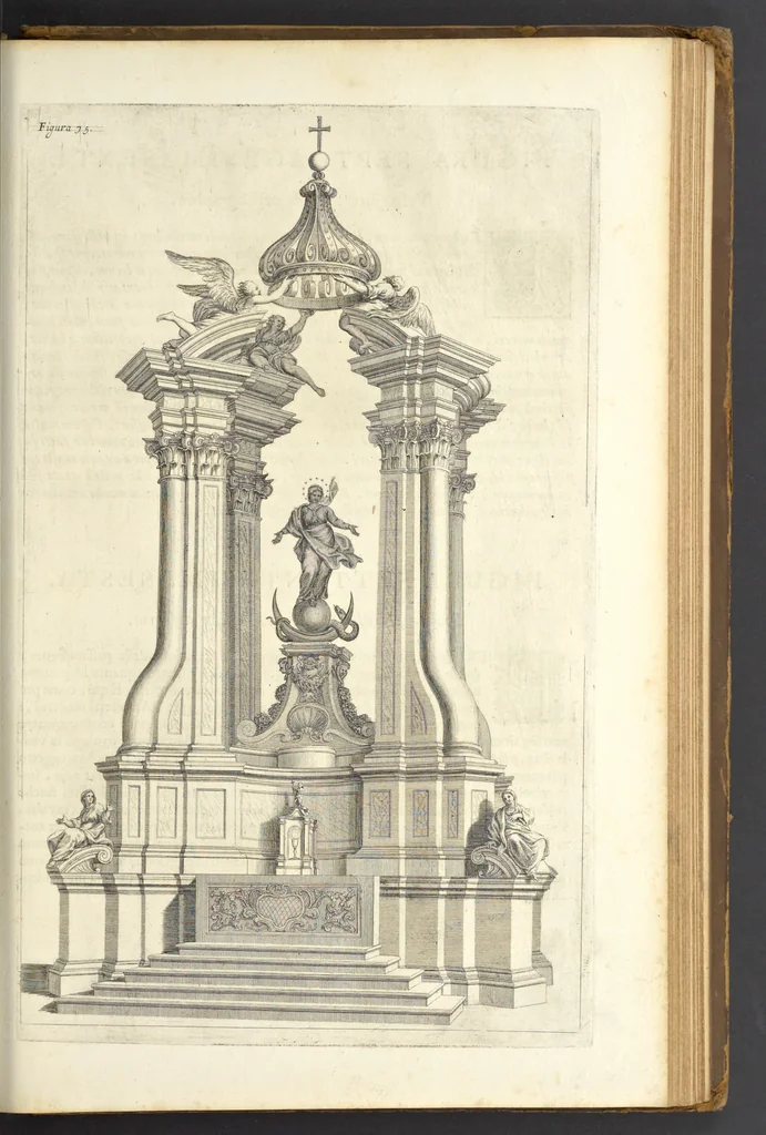 An illustration from Perspectiva pictorum et architectorum, 1693, leaf 398