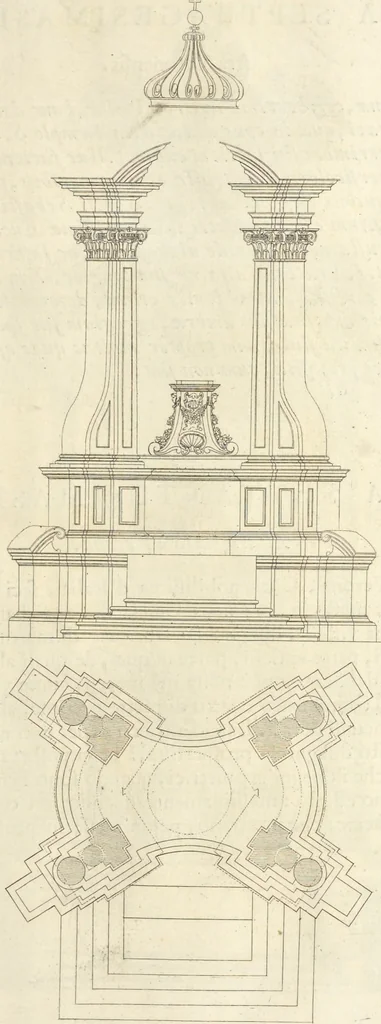 An illustration from Perspectiva pictorum et architectorum, 1693, leaf 400