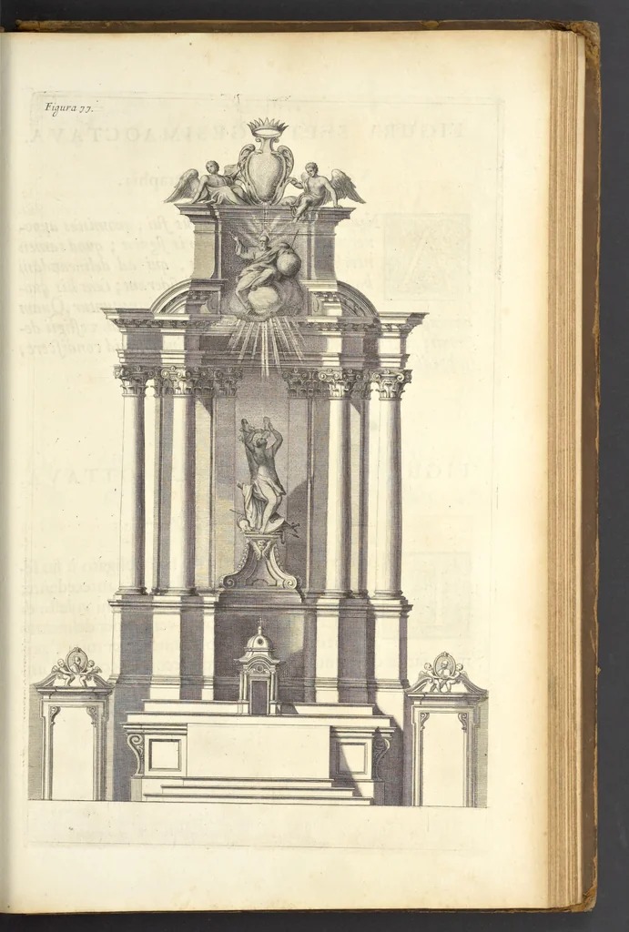 An illustration from Perspectiva pictorum et architectorum, 1693, leaf 402