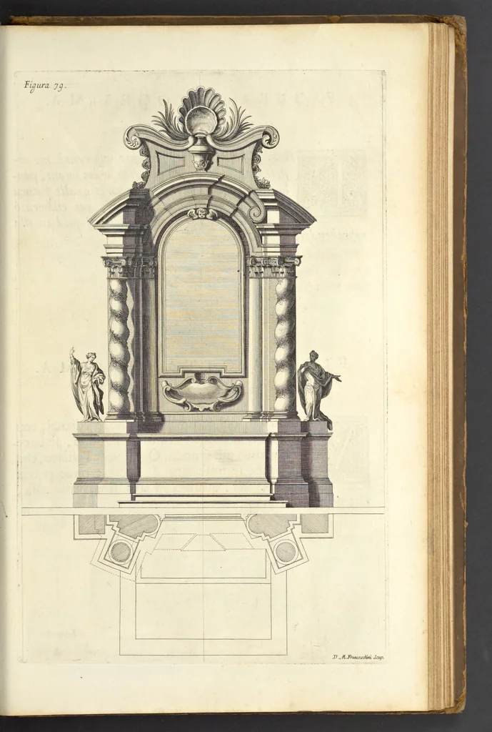 An illustration from Perspectiva pictorum et architectorum, 1693, leaf 406