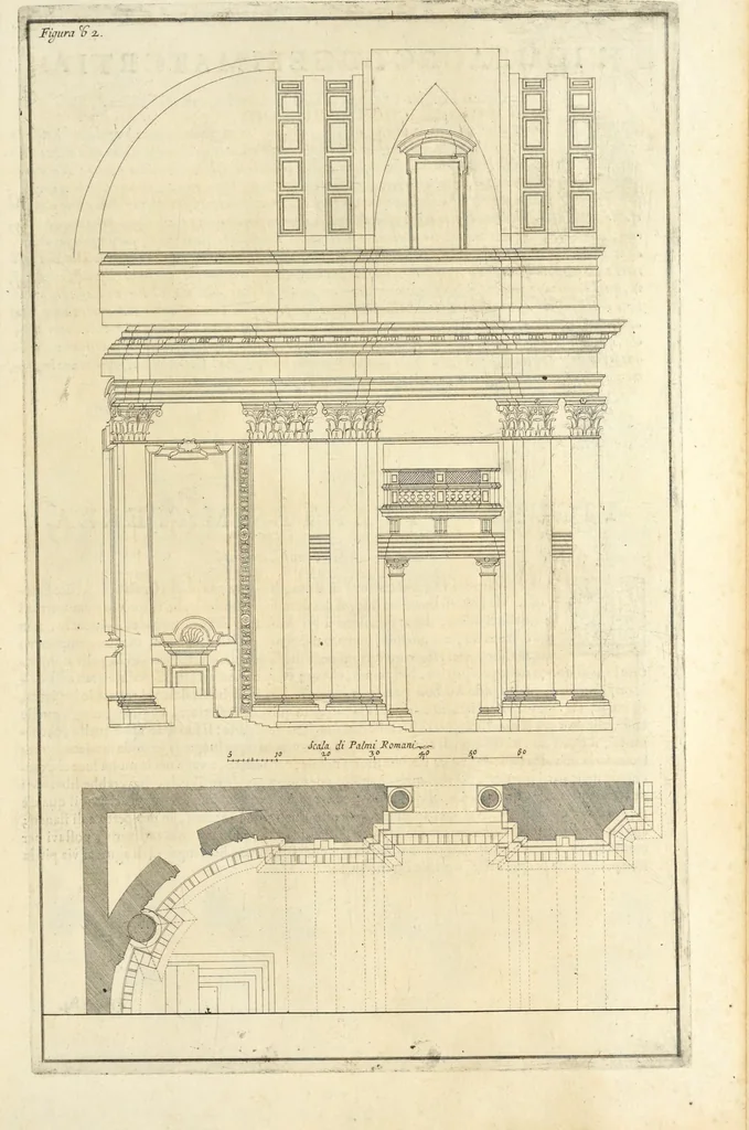 An illustration from Perspectiva pictorum et architectorum, 1693, leaf 412