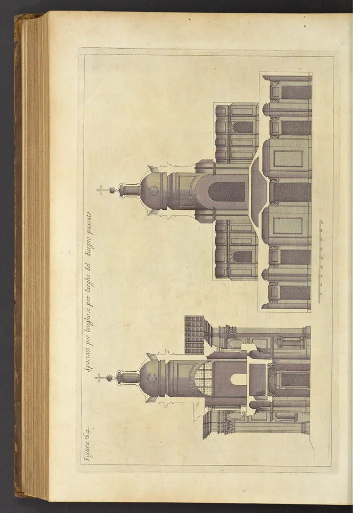 An illustration from Perspectiva pictorum et architectorum, 1693, leaf 415