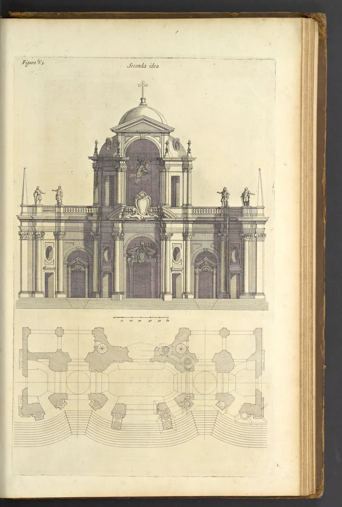 An illustration from Perspectiva pictorum et architectorum, 1693, leaf 416