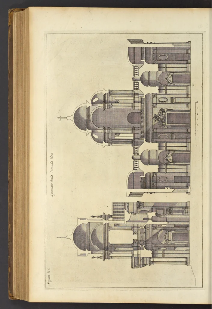 An illustration from Perspectiva pictorum et architectorum, 1693, leaf 417