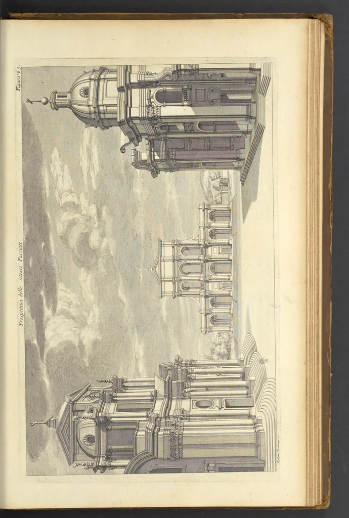 An illustration from Perspectiva pictorum et architectorum, 1693, leaf 418