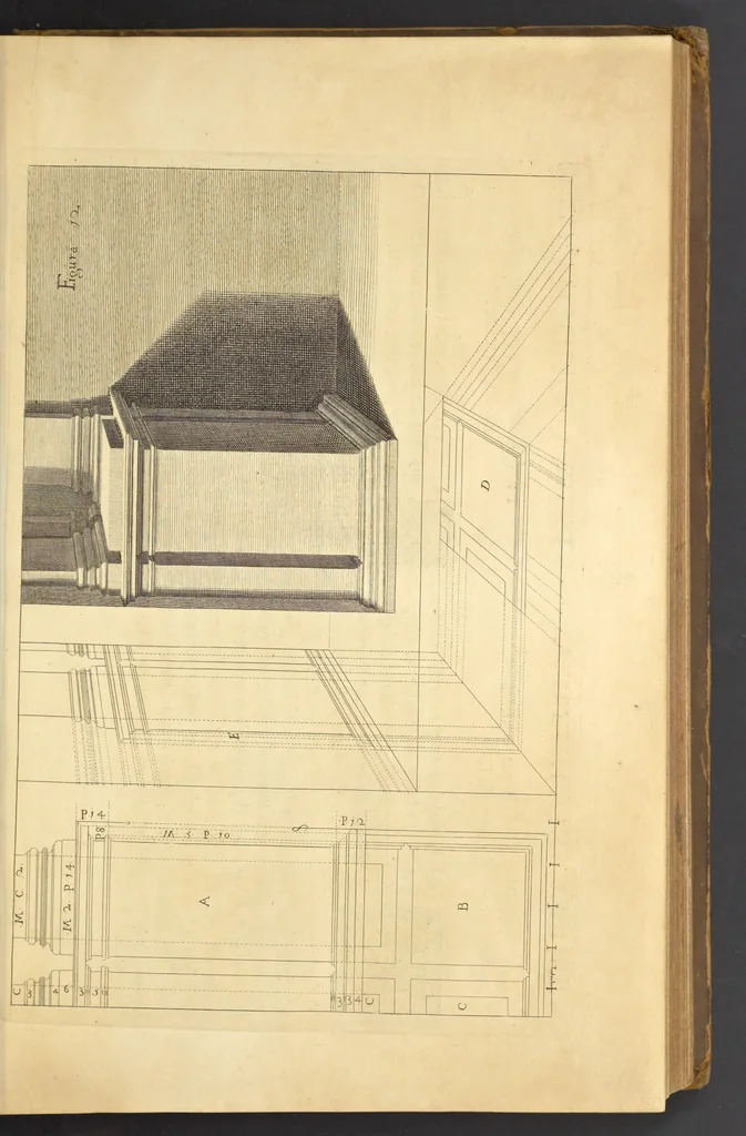 An illustration from Perspectiva pictorum et architectorum, 1693, leaf 42