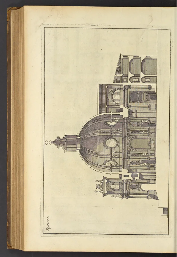 An illustration from Perspectiva pictorum et architectorum, 1693, leaf 421