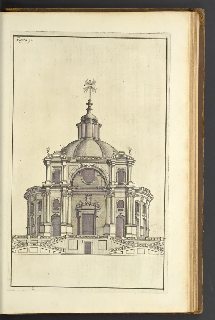An illustration from Perspectiva pictorum et architectorum, 1693, leaf 424