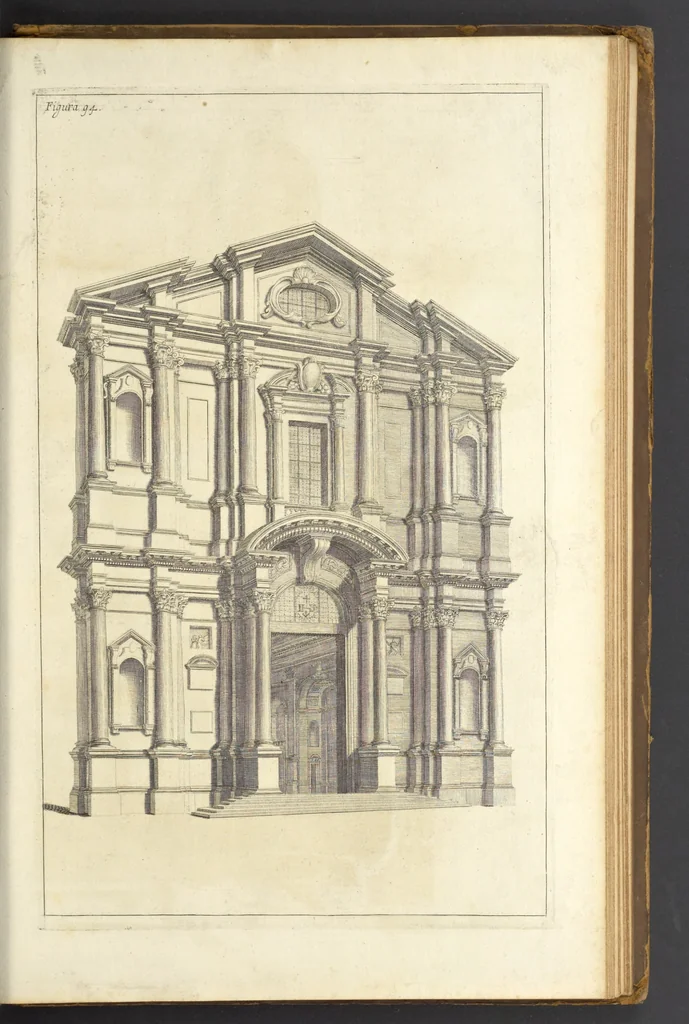 An illustration from Perspectiva pictorum et architectorum, 1693, leaf 428