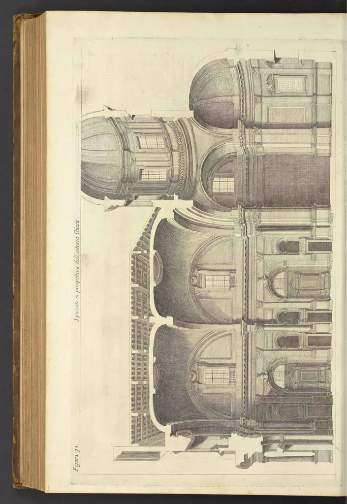 An illustration from Perspectiva pictorum et architectorum, 1693, leaf 429