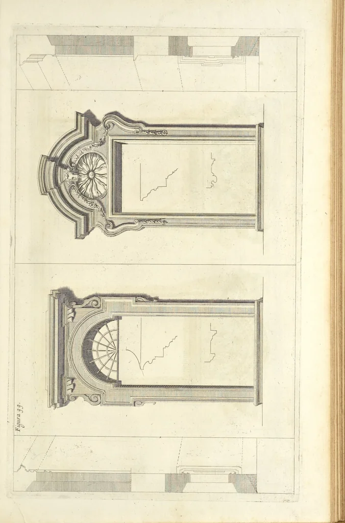 An illustration from Perspectiva pictorum et architectorum, 1693, leaf 434