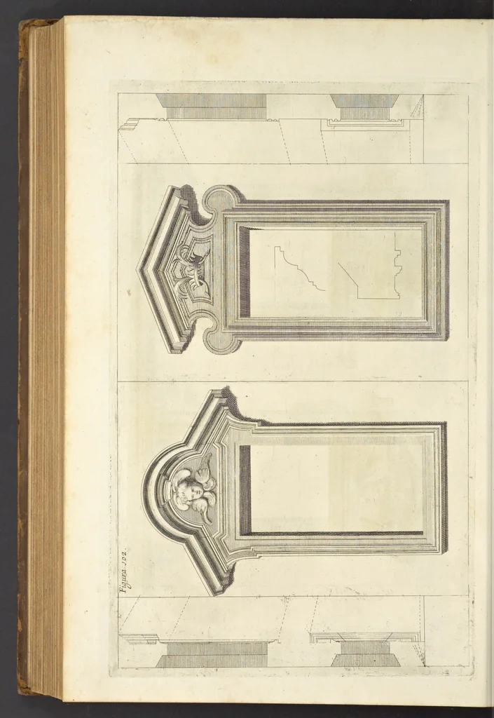 An illustration from Perspectiva pictorum et architectorum, 1693, leaf 437