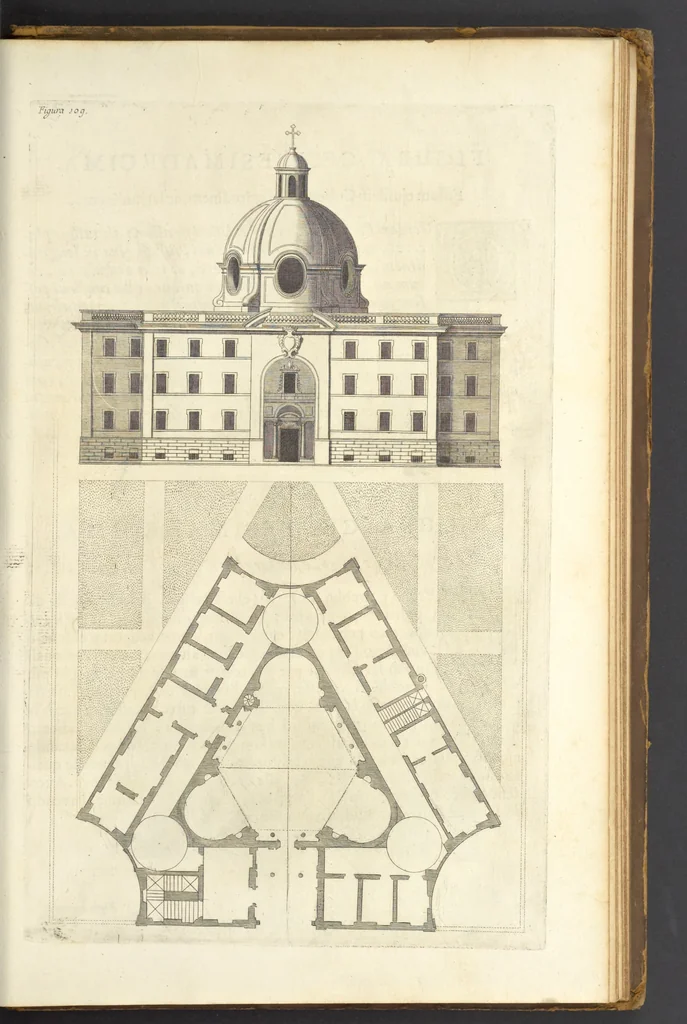An illustration from Perspectiva pictorum et architectorum, 1693, leaf 446
